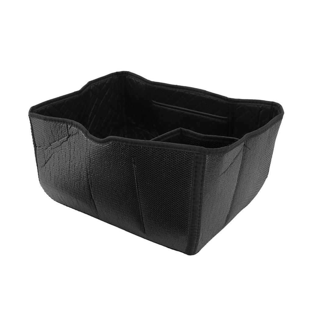 Denash 39x32x22cm Motorcycle Top Box, Universal Storage Box Liner with PU Leather, 45L Motorcycle Trunk Box with Inner Protector Lining (Black)