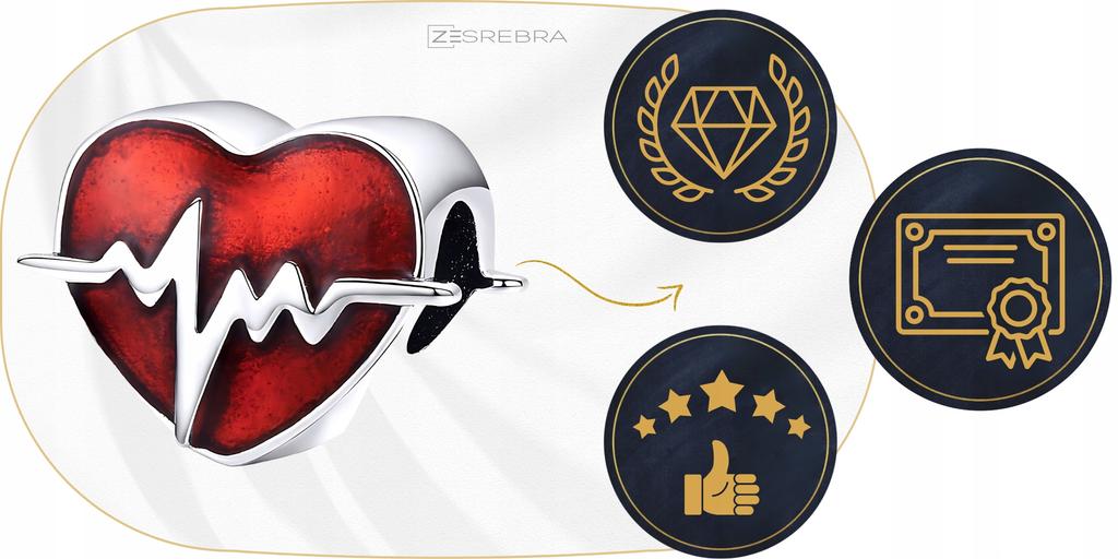 Charms Heart Pr 925 Bead S925 Pendant Beads