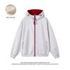 Men's Spring & Autumn Color-Block Hooded Sweatshirt Cardigan - Heavyweight Cleanfit Lazy Style Couple Jacket