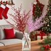 Simulated Christmas Gold Powder Branches Decoration Party Shooting Props Home Ornaments Leaf Plants