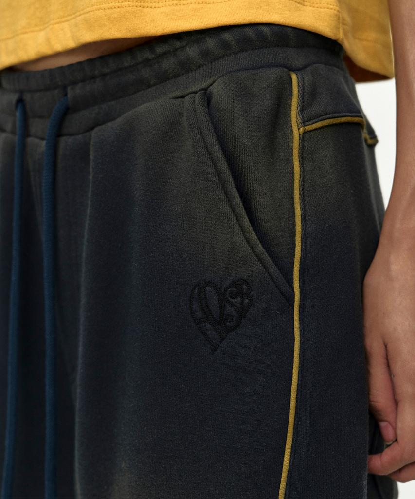 ADSB ANDERSSON BELL Unisex Piping Line Dyed Sweat Pants Apa875U(Navy)
