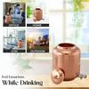 14 Litre Hammered Copper Water Dispenser (Matka) Container Pot with Pure Copper and Ayurvedic Health Benefits