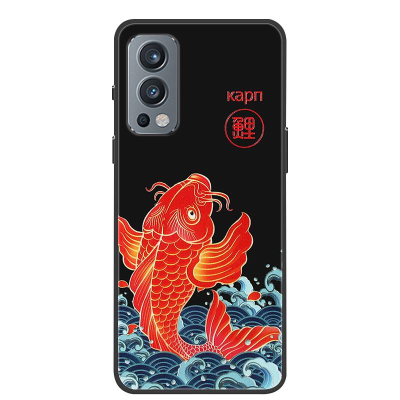 För Oneplus Nord 2 5G Fodral 3D Drake Prägling Mjuk TPU Silikon Baksidesfodral För Oneplus Nord2 5G One Plus Nord 2 Coque Bumper