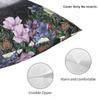 Midnight Garden Glow Moonlight Pillowcase Polyester Linen Velvet Printed Zip Decor Pillow Case Home Cushion Cover
