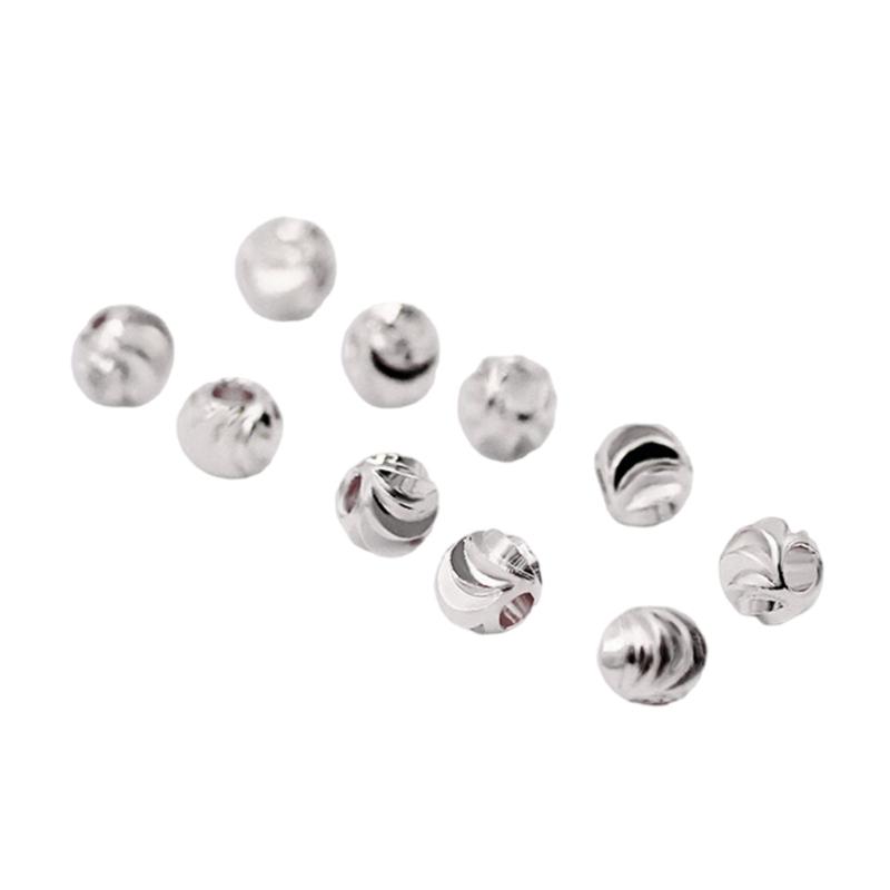 Randiga snittblomsperlor 3-6 mm Avståndspärlor för armbandstillverkning DIY-smyckestillbehör Handpärlmaterial 3-6 mm