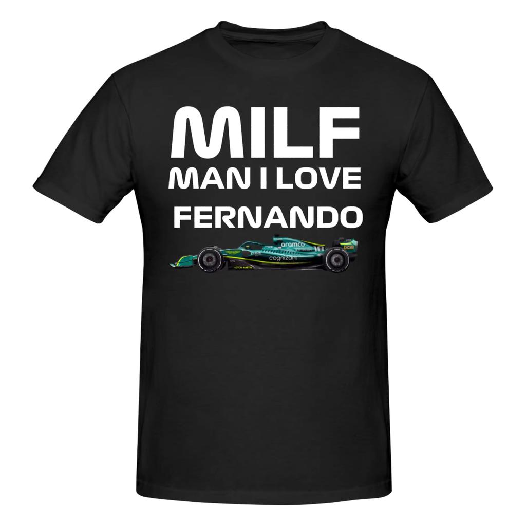 Divertente Maglietta Meme di Fernando Alonso da Uomo in Puro Cotone T-shirt Stile Estate 2026 Manica Corta Maglietta Vestibilità Slim Clothing