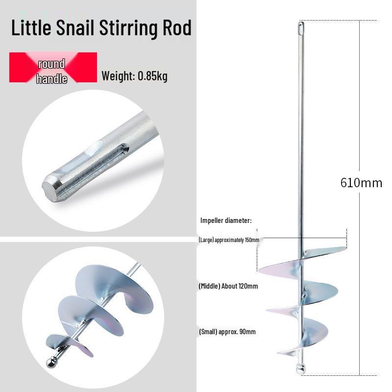 Stainless Steel M14 S-Type Mixing Rod for Paint, Coating, and Mortar