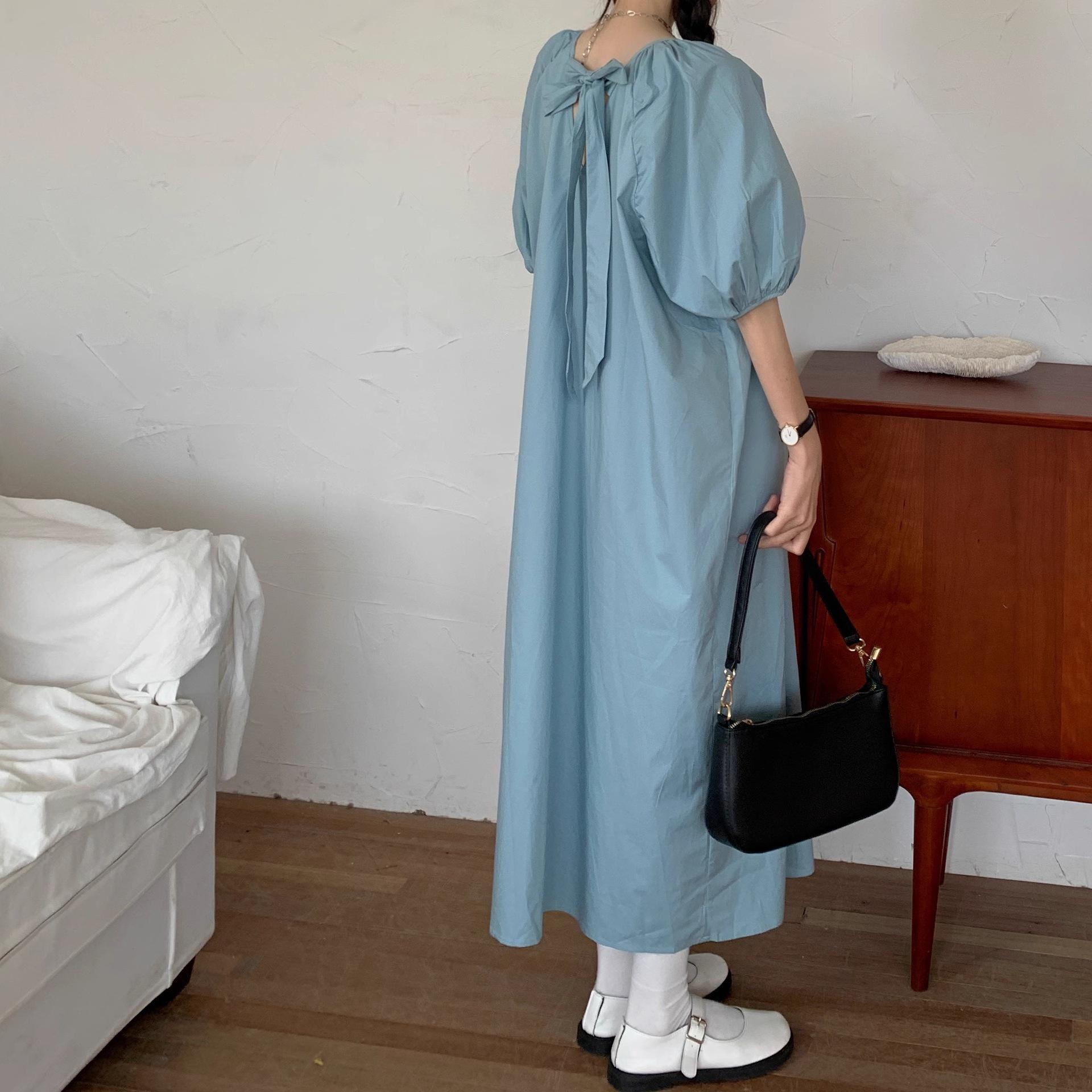 

Design sense niche dress women s summer new long dress temperament thin student French first love skirt 2XL абрикосовий