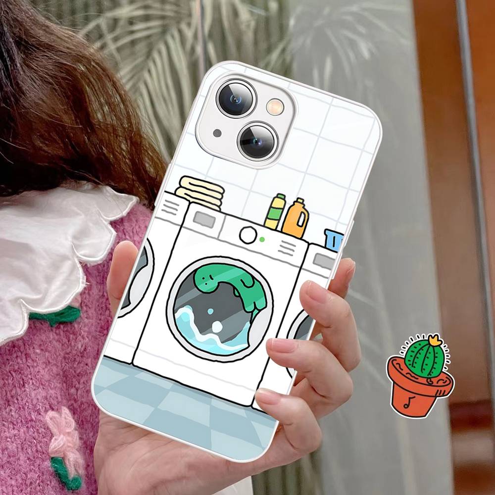 Cartoon J-Joguman Studio Tempered Glass For Iphone 14 13 12 11 Pro Mini XS MAX 14Plus X XS XR Cover
