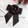 I Remiel Korean Fabric Flower Dress Bow Tie Pin Brooch Lapel Pin Badge Corsage Show For Women Host Shirt Tie Collar AccessoriesFlower Jewelry