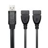 Dual Female A-Male To 2 A-Female USB2.0 Power Adapter Data Cables Y Splitter USB Extension Y Cable