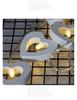 Korean-Style LED Wooden Heart String Lights for Indoor Holiday Decor (10 Battery-Powered Colored Lights)