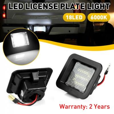 For 2015-2018 Ford F150 Clear LED License Plate Light Assembly Bulb Tag Lamp