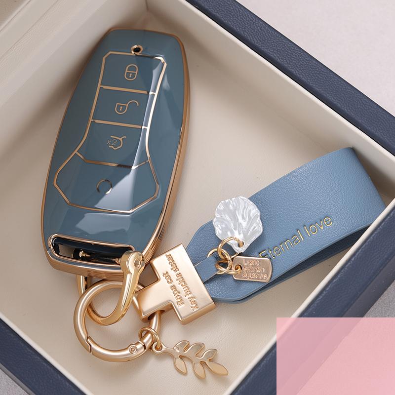 TPU Car Key Case Cover For BYD Han Ev Tang Dm/Qin PLUS/Song Pro/MAX/Yuan Dolphin E2 Protector Auto Key Car Accessories