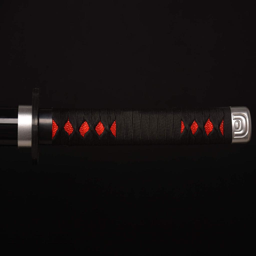 Replica Samurai Sword, 40-inch Plastic Samurai Sword Prop for Cosplay, Halloween, and Cosplay Gift (Tanjirou 1)