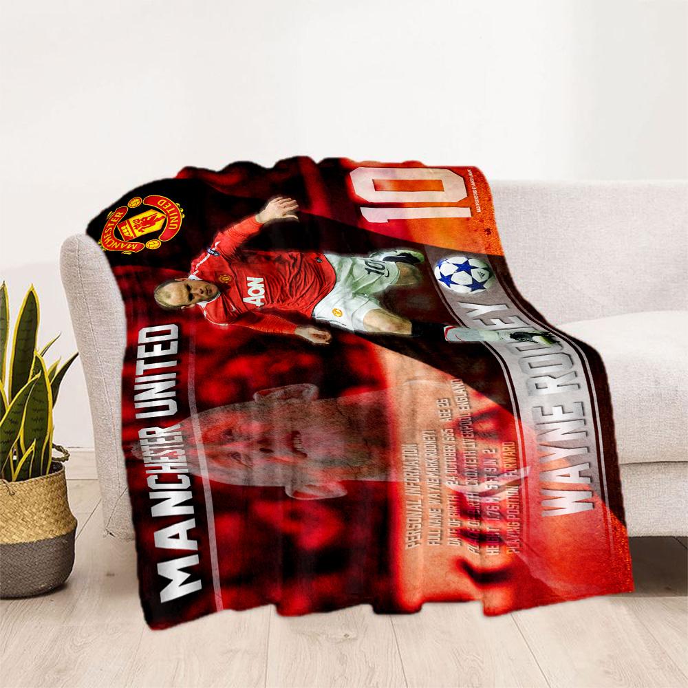 Soccer Player Action Blanket Soft & Cozy Suitable for Office Chair Office Seaside for All Occasions Modern Style Best Holiday Gift for Friends Family