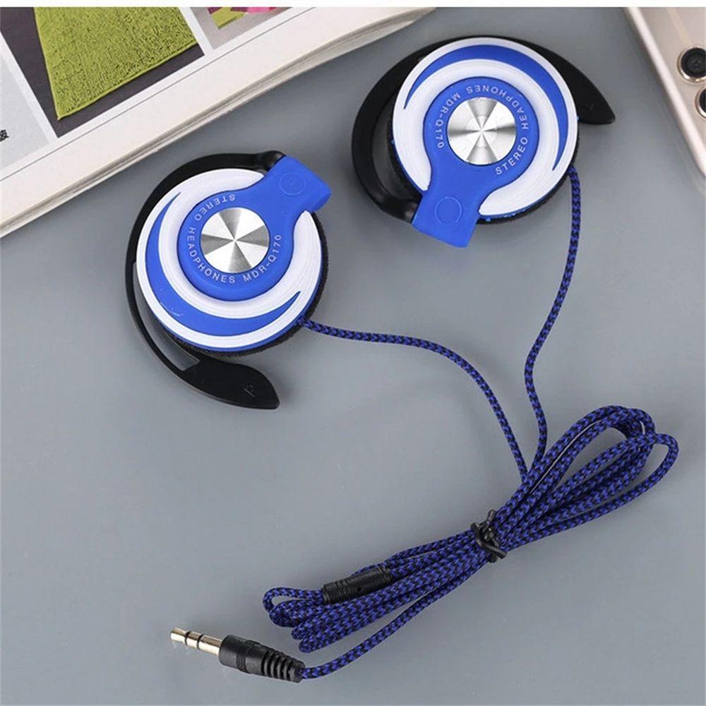 for Phones/MP3/MP4 HIFI Stereo 3.5mm Plug Wired Headphones Wired Earphone Ear Hanging Bass Headset