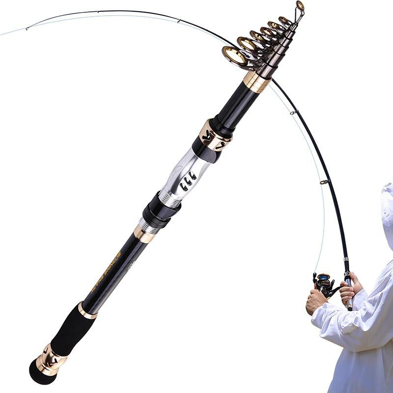 Portable Telescopic Super Hard Ultralight Fishing Pole for Travel Surf  Saltwater Freshwater Fishing Buy cheaply on Joom