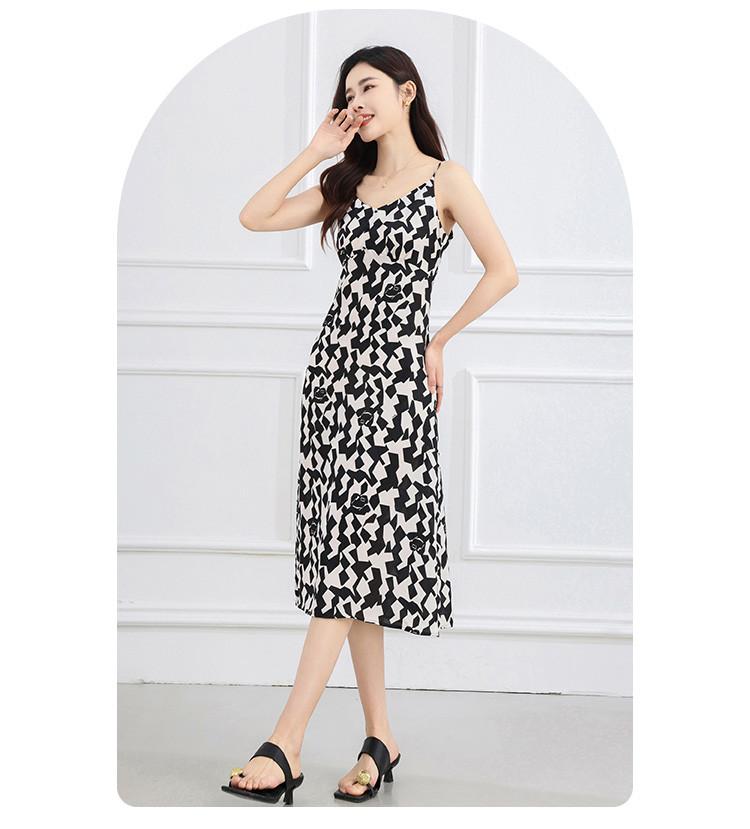 Strap Skirt Summer Style Slimming and Age Reducing Medium to Long Women's Dress