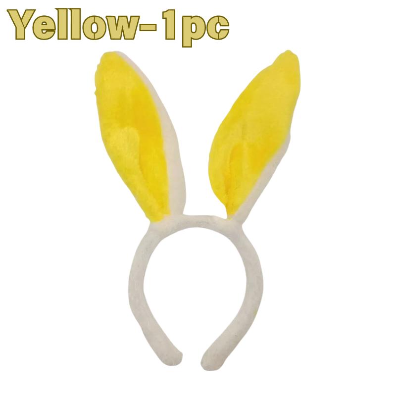 Plush Rabbit Ear Hair Hoop Bunny Ears Headband for Theme Party Stage Performance Easter Cosplay Costume Accessory Hoop Hair
