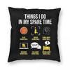 Basketball I Do In My Spare Time Square Pillowcase Polyester Linen Velvet Creative Decorative Pillow Sofa Seater Cover