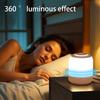 Touch Rechargeable Three-Color Dimming Night Light Bedroom Sleep Lamp Eye Protection Soft Light Bedside Table Lamp For Sleeping