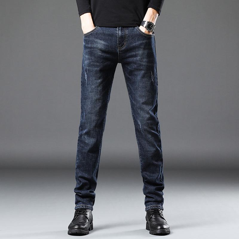 Men's Stretch Skinny Jeans - 2024 Spring Korean Style Slim Fit Mid-Waist Casual Pants