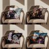 S-Samurai Warrior Geisha  Throw Pillow Case For 45*45cm,55*55cm,30*30cm For Home Bedroom Decoration And Protector