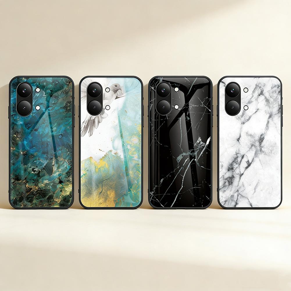Tempered Glass Case for Poco X8 Pro Max x8 pro M8 F8 Ultra POCO F7 Ultra F7 X7 Pro F6 Pro M6 X6 F5 Pro POCO C85 Marble Cover