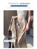Women's Summer Acetate Satin Wide-Leg High-Waisted Pants with Tie-Up and Drape Design