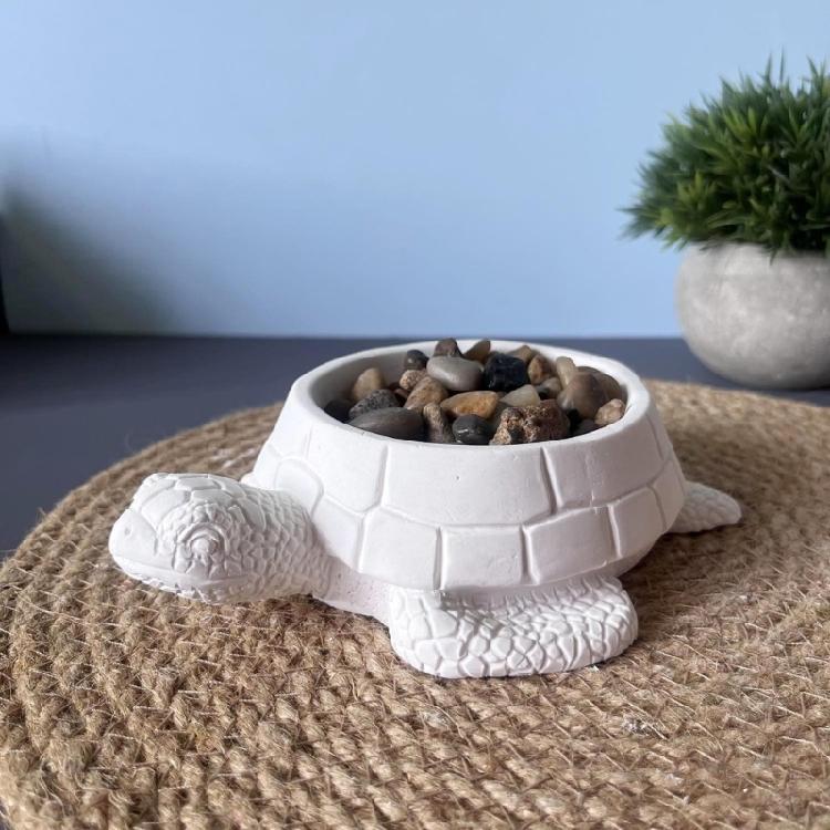 Tortoises Silicone Candle Holder Molds Epoxy Resin Molds Gypsum Silicone Molds for Candle Flower Planter Jewelry Case