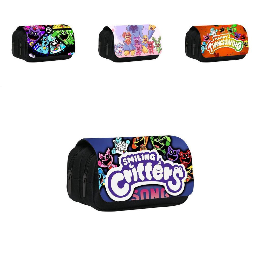 Smilingcritters Student Pencil Bag With Polyester Material And Spacious Storage