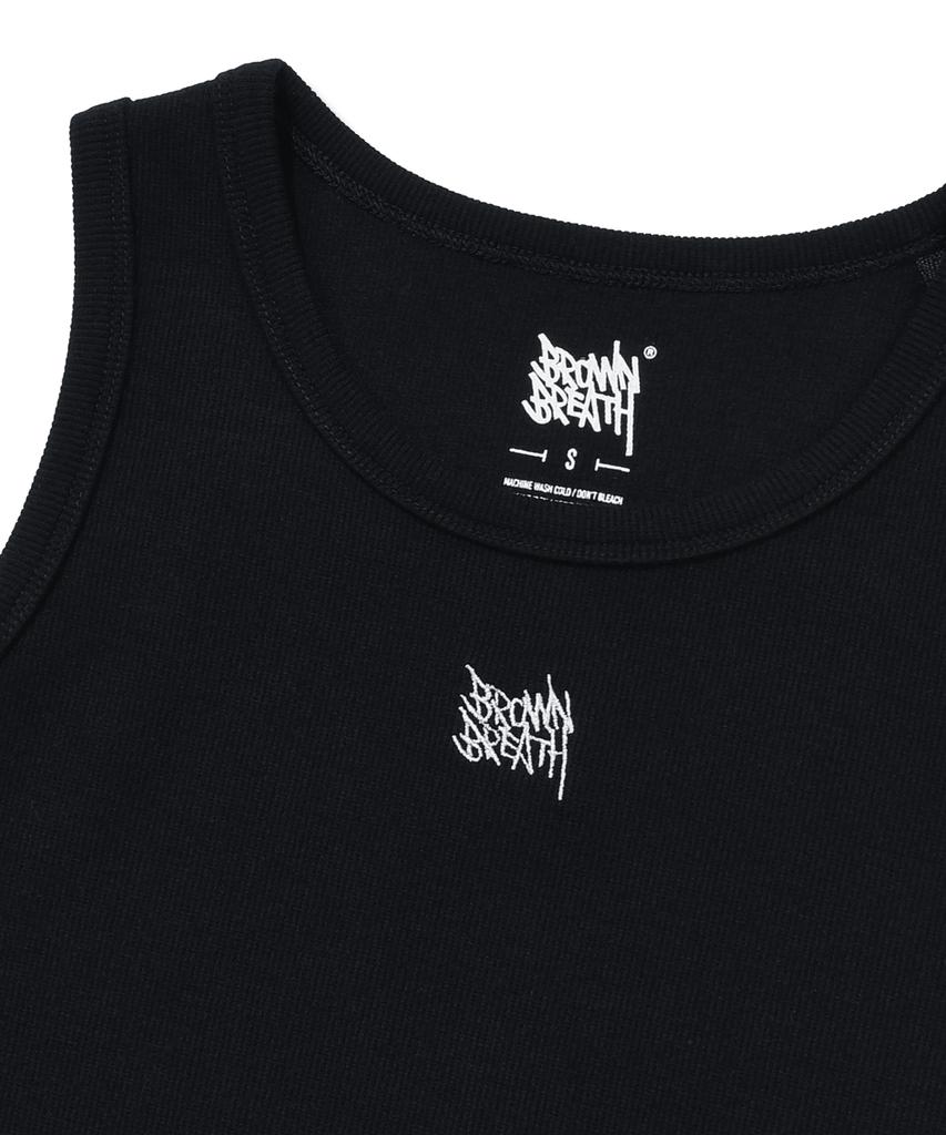BROWNBREATH W Tag Basic Sleeveless - Black