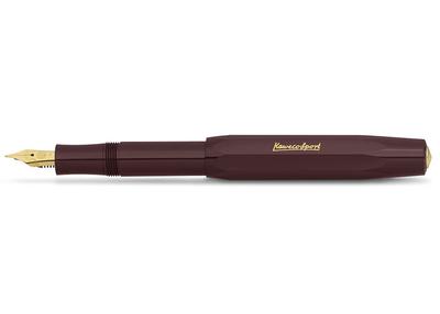 Kaweco Classic Sport Bordeaux Fountain Medium Officially Imported Pen, Nib, CSFP-BO,