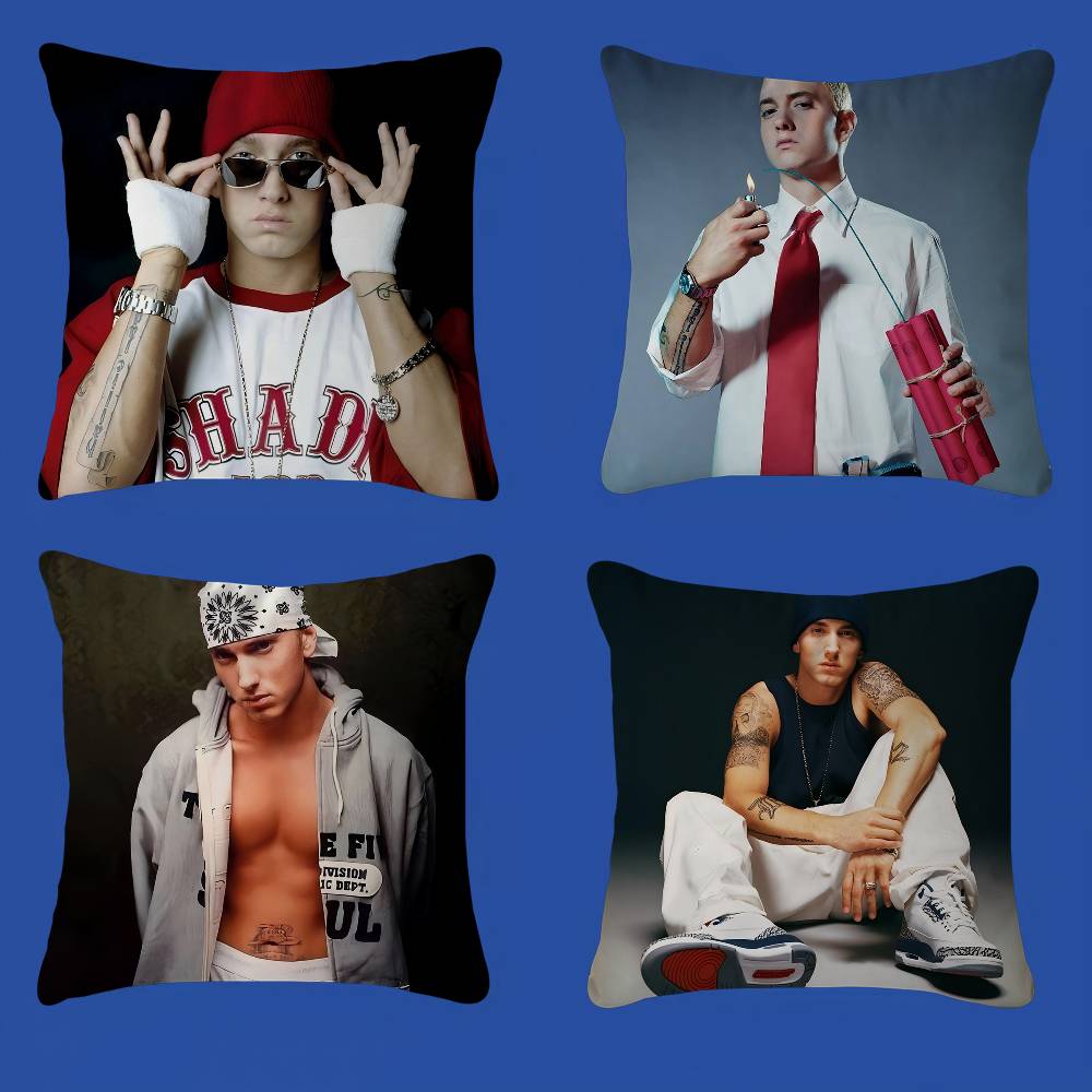 Super Rapper Eminems Office Cushion Pillowcase Car Cushion Cover45X45CM Lumbar Pillowcase Sofa Pillowcover