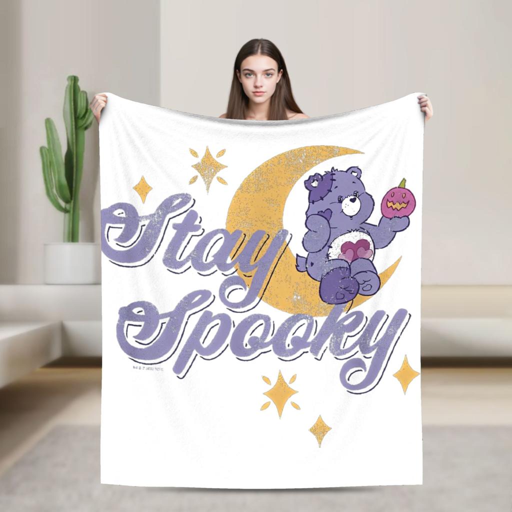 Pile Collage Of Care Bears And Cousins Blanket Flannel  Soft Throw Blankets for Outdoor Travel Bedspread