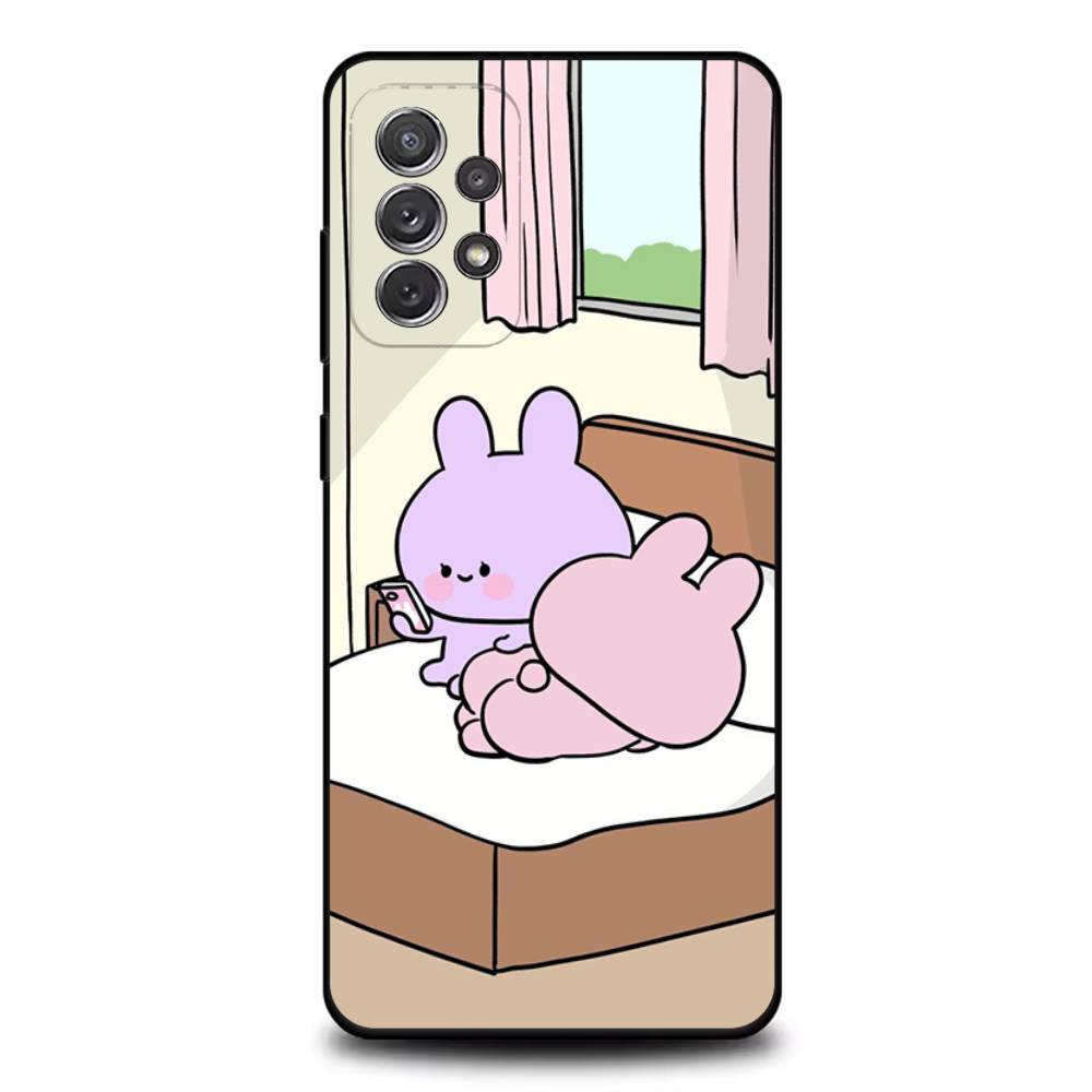 

Cartoon A-Asamimichan Phone Case For Samsung S25,S24,S21,S22,S23,S30,Ultra,S20,Plus,Fe,Lite,Note,10,9,5G Black Cover Samsung S24