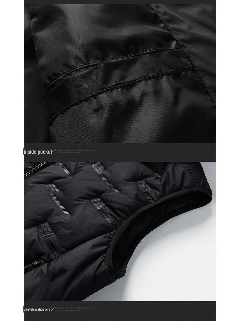 Men's Hooded Thickened Autumn/Winter Fashion Vest - Warm, Leisure Cotton Waistcoat Jacket
