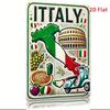 Vintage ItalyInspired  Tin Sign  Rustic Metal Wall Decor with Italian Landmarks for Home Bar Cafe Garage Farmhouse  Feat