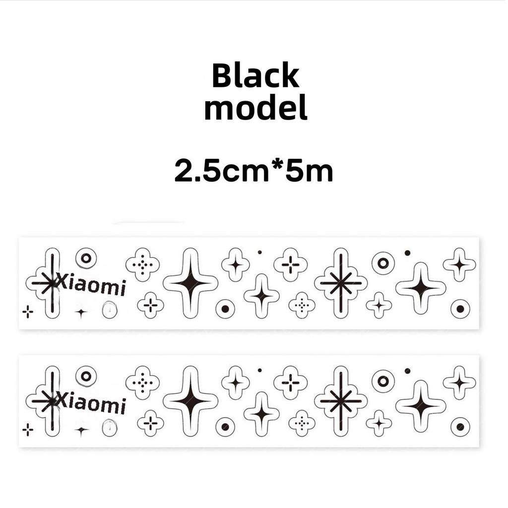 Decorative Sticker Tape Roll Hand Ledger Guka Basic DIY Hot Silver Sticker Tape