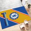 Custom C-Chelsea  Mat Personalized Name, Polyester Washable Indoor Entryway Rug, Gift for Christmas, Easter, Thanksgiving Day