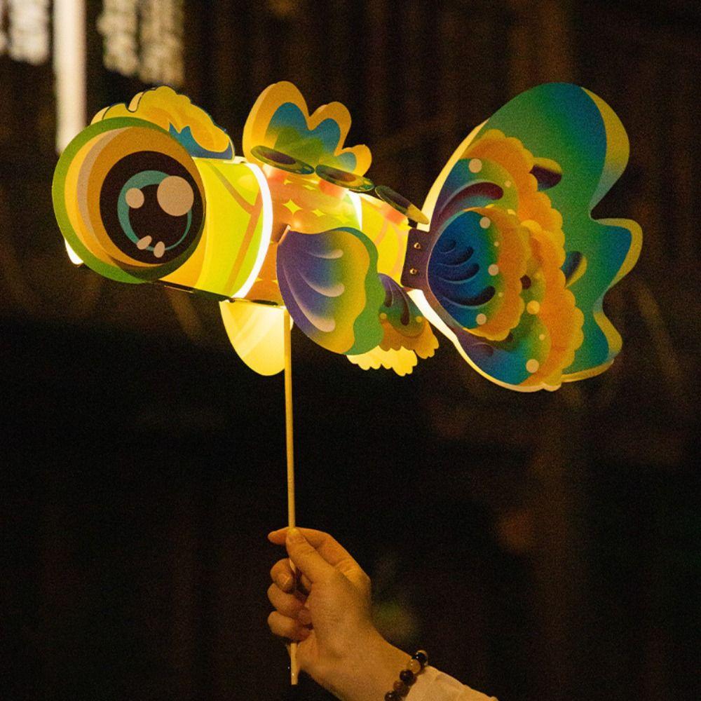 Colorful Dragon Dance Lantern Handmade Parent Child Toy Lantern Mid-autumn Festival