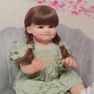 55CM Full Body Silicone Reborn Toddler Doll Lifelike Soft Touch Doll Gifts Bebe Reborn Dolls for Children