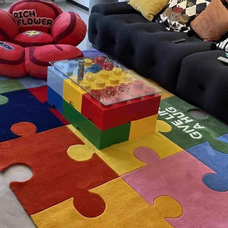 New Creative Storage Box Building Block Shapes Plastic Boxs Superimposed Desktop Handy Office Supplies Space Saving
