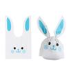50pcs New Easter Carton Rabbit Ear Bags Plastic Animal Candy Bags For Kids Birthday Biscuits Candy Packaging DIY Gifts Supplies