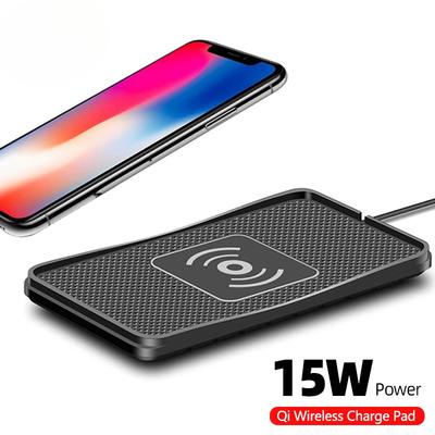 15W Wireless Car Phone Charger Fast Charging Pad Mat For iPhone 12 13 14 15 Pro XS Max Samsung Xiaomi  Smartphone Charger