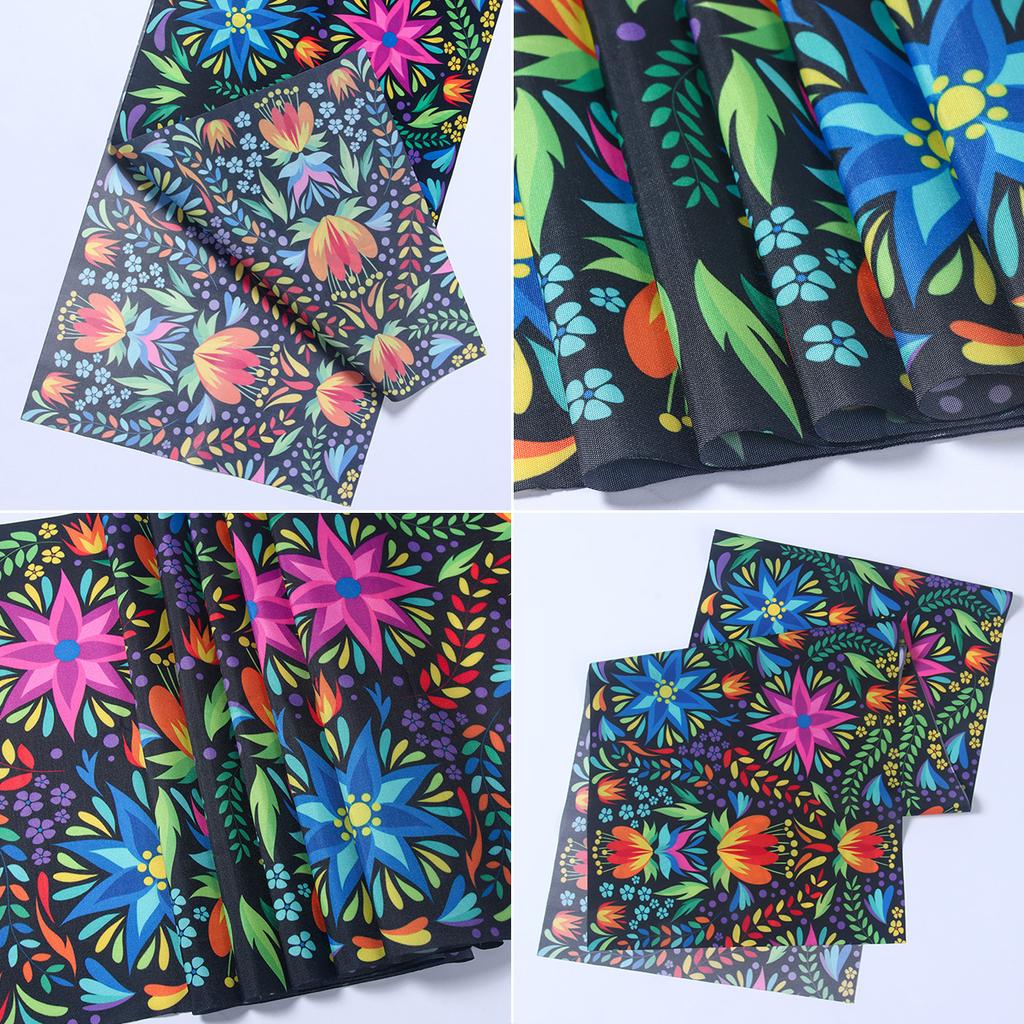 Colorful Flowers Table Runner Mexican Fiesta Day of The Dead Linen Table Runners Kitchen Table Decoration Banquet Party Decor