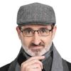 Casual Newsboy Cap Woolen Cloth Middle-Aged British Classic Cotton Men Hat Beret Dad Visor Cap