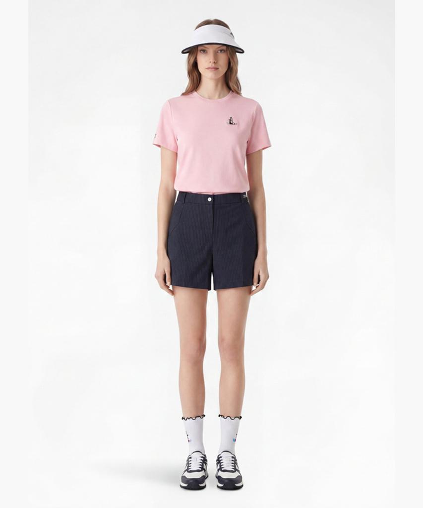 Meonsingweeo Women'S Summer Striped Shorts Navy Mr222Lsp45