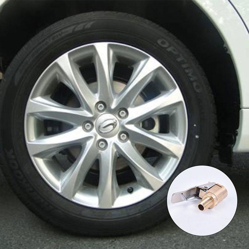 Auto 8mm Reifen Rad Reifen Luftventil Aufblasgerät Pumpe Ventil Clip Klemme Stecker Adapter